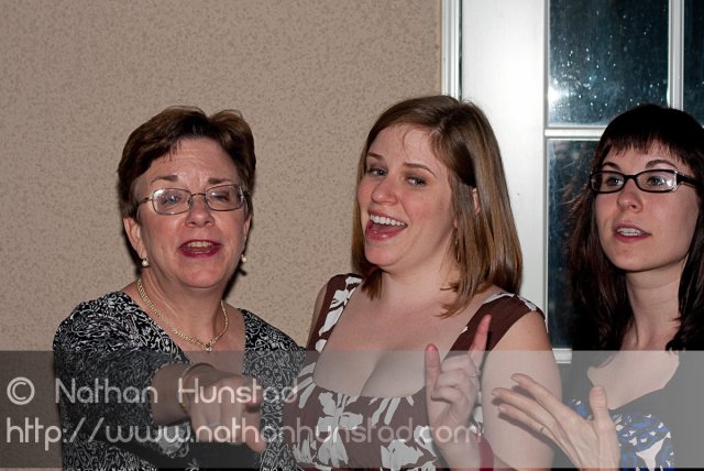 Family photos: Merilee and Julia Miller with Quinn Corbin.